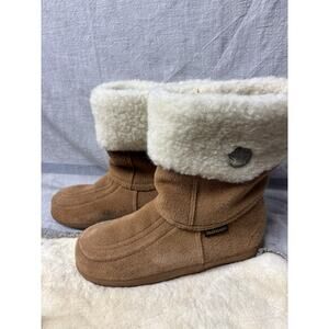 Steger Mukluks Moose hide brown winter snow boot women’s shoe size 10+L